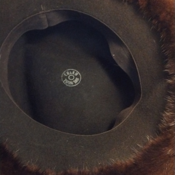 100% wool/ Mink hat - Picture 3 of 4